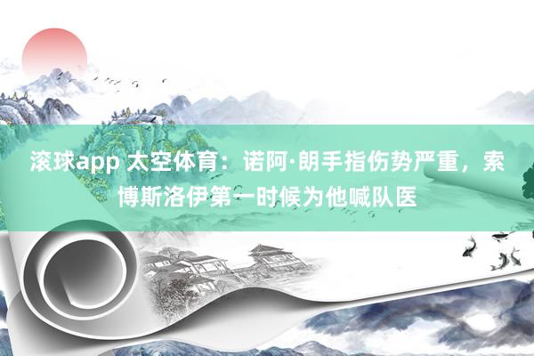 滚球app 太空体育：诺阿·朗手指伤势严重，索博斯洛伊第一时候为他喊队医