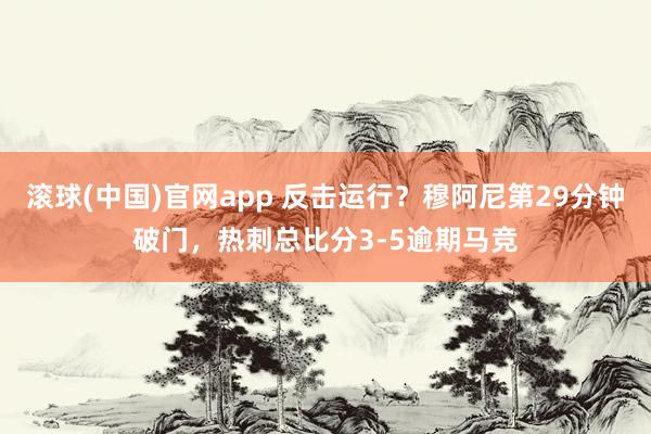 滚球(中国)官网app 反击运行？穆阿尼第29分钟破门，热刺总比分3-5逾期马竞