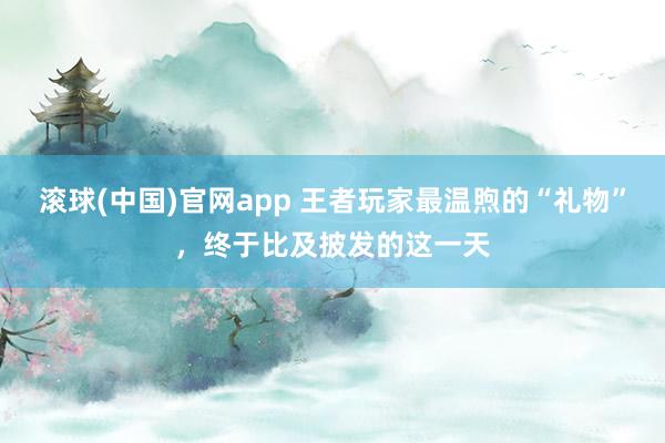 滚球(中国)官网app 王者玩家最温煦的“礼物”，终于比及披发的这一天