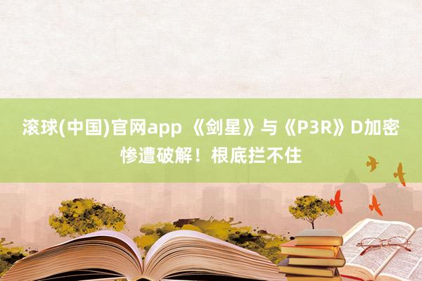 滚球(中国)官网app 《剑星》与《P3R》D加密惨遭破解！根底拦不住