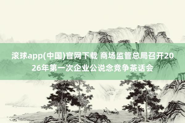 滚球app(中国)官网下载 商场监管总局召开2026年第一次企业公说念竞争茶话会