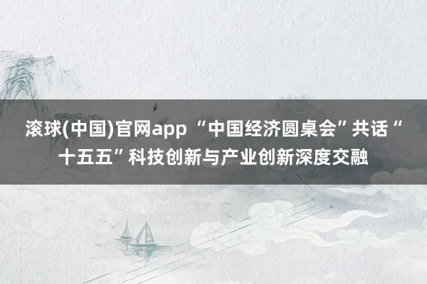 滚球(中国)官网app “中国经济圆桌会”共话“十五五”科技创新与产业创新深度交融