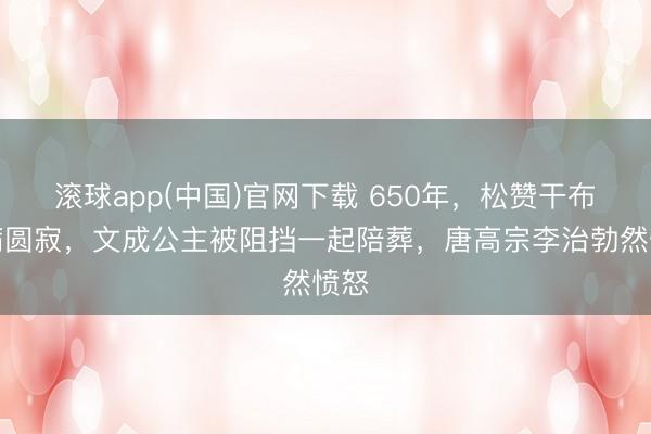 滚球app(中国)官网下载 650年，松赞干布因病圆寂，文成公主被阻挡一起陪葬，唐高宗李治勃然愤怒
