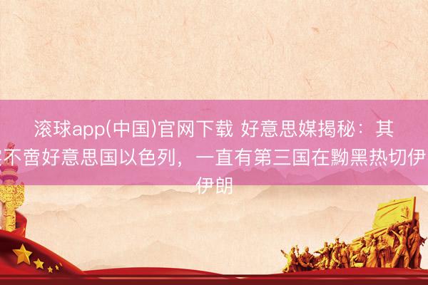 滚球app(中国)官网下载 好意思媒揭秘：其实不啻好意思国以色列，一直有第三国在黝黑热切伊朗