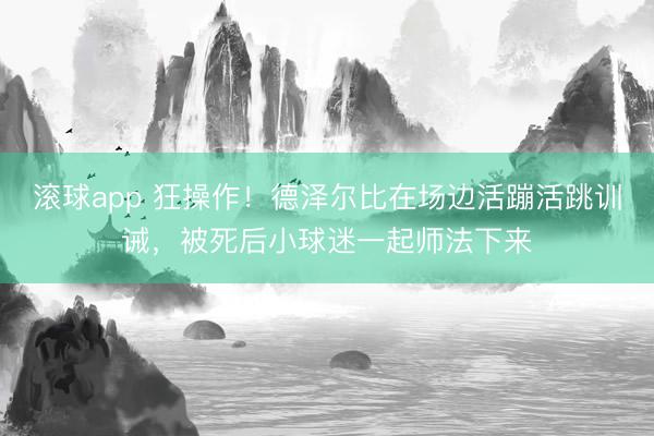 滚球app 狂操作！德泽尔比在场边活蹦活跳训诫，被死后小球迷一起师法下来